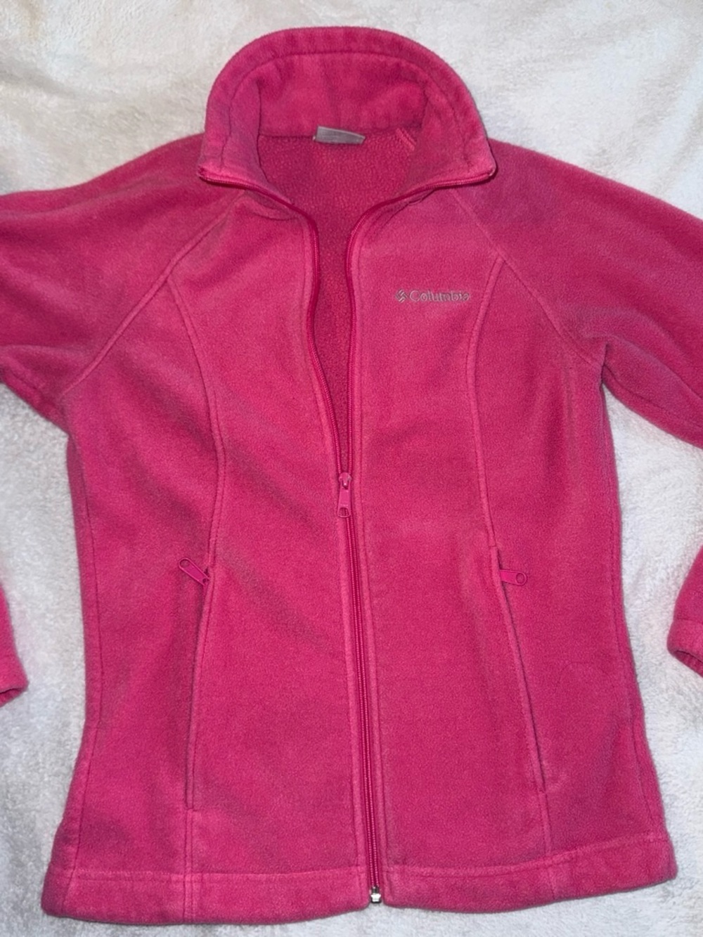Columbia Women's Hot Pink Full-Zip Fleece Jacket